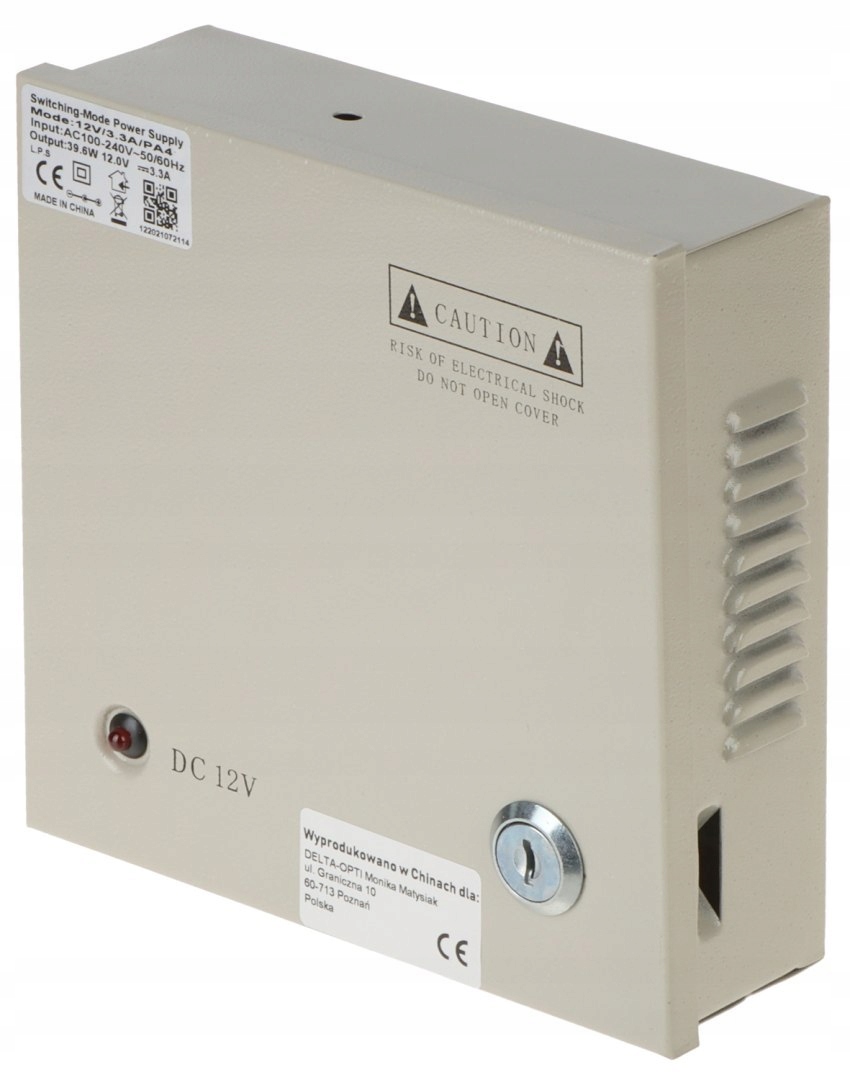 ZASILACZ IMPULSOWY 12V/3.3A/PA4 Model 12V/3.3A/PA4