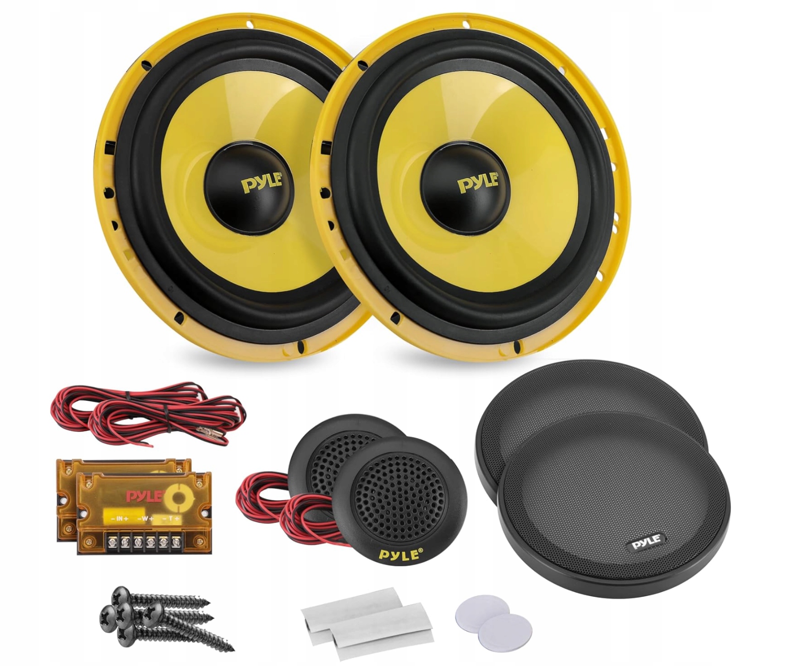 Automobilové Reproduktory Sada Maskovacie Výhybky 2-PÁSMOVÉ 400 Watt PLG6C