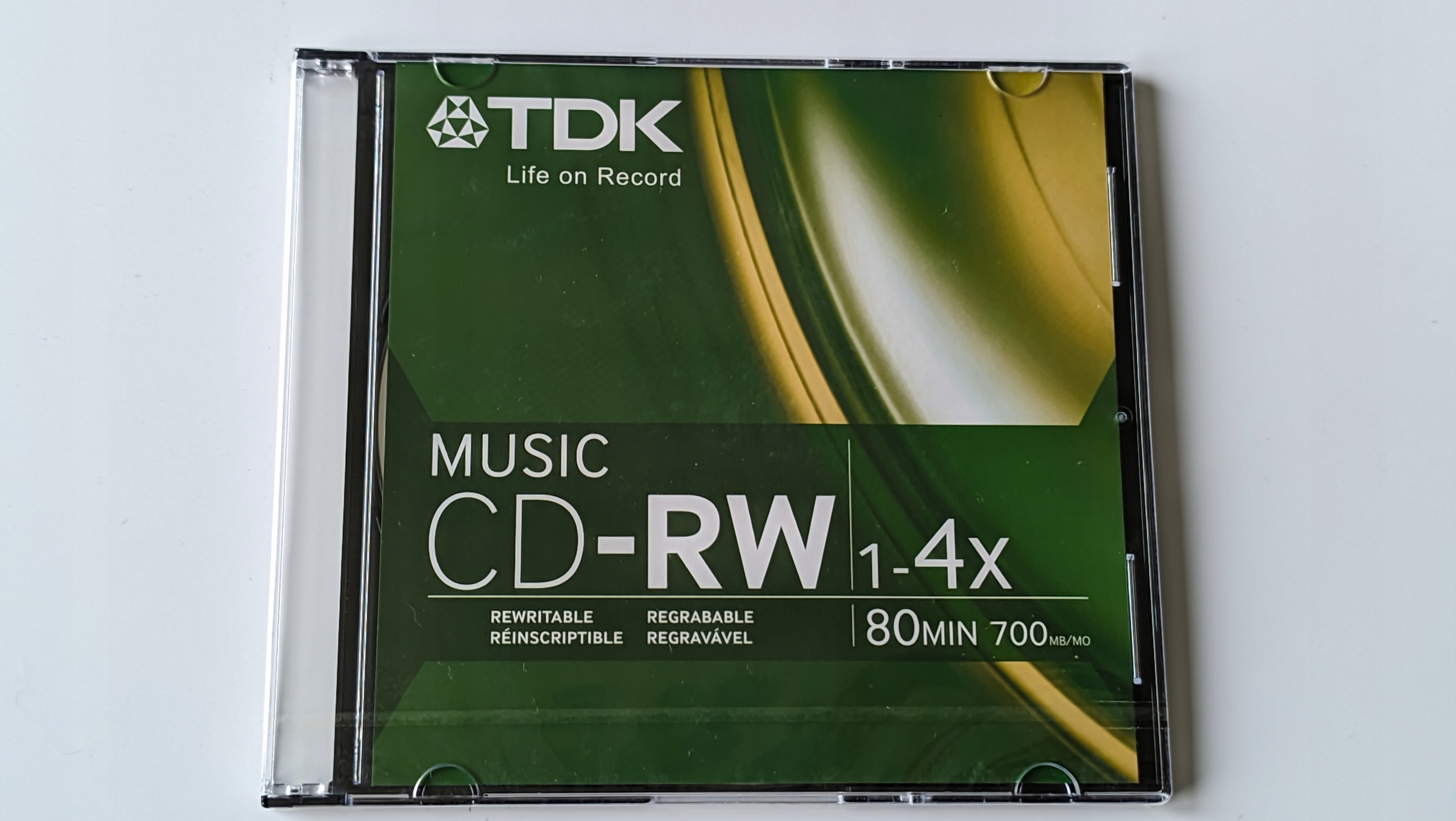 Tdk Cd-rw Audio Music Green 1szt. zapis wielokrotny stacjonarne.nagrywarki