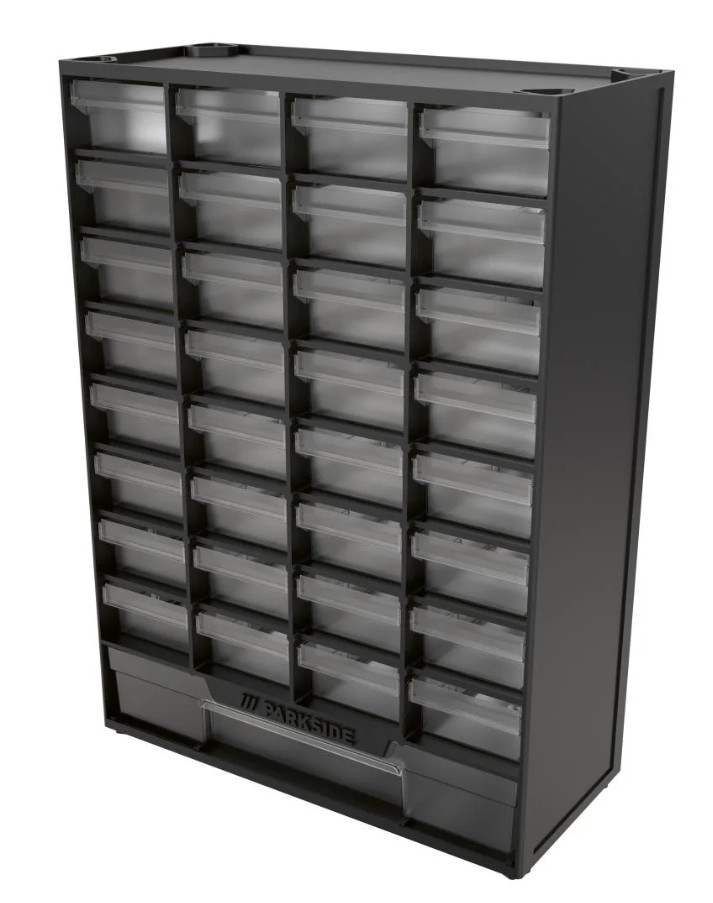Regał Organizer Szufladkowy 33 szuflad 305 x 415 x 135mm Parkside