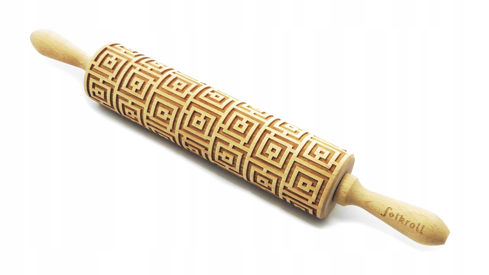 Wałek grawerowany LABIRYNT, duży Marka Folkroll