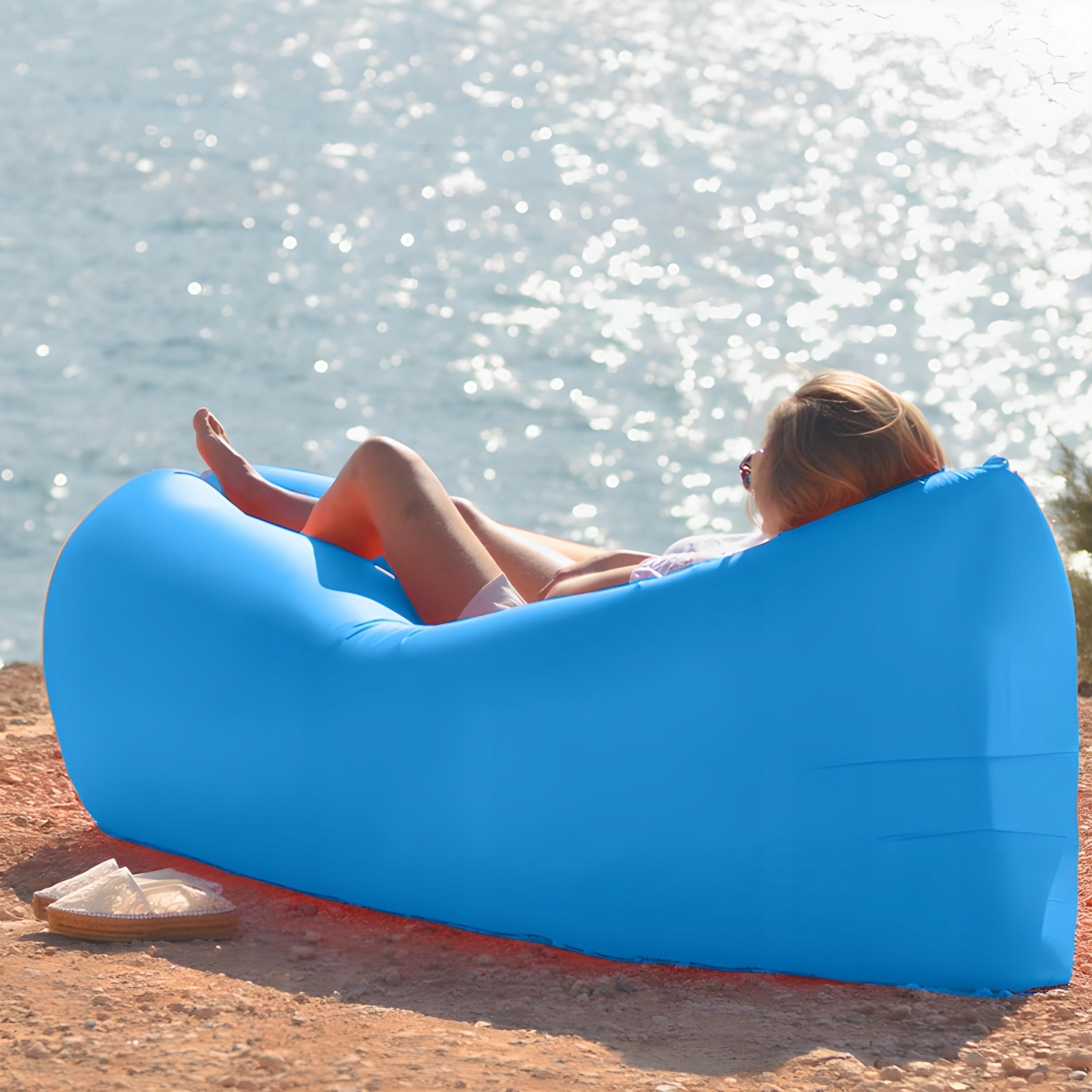 LAZY BAG AIR SOFA ŁÓŻKO LEŻAK MATERAC NA POWIETRZE DUŻA PLAŻOWA Model Lazy Air Bag