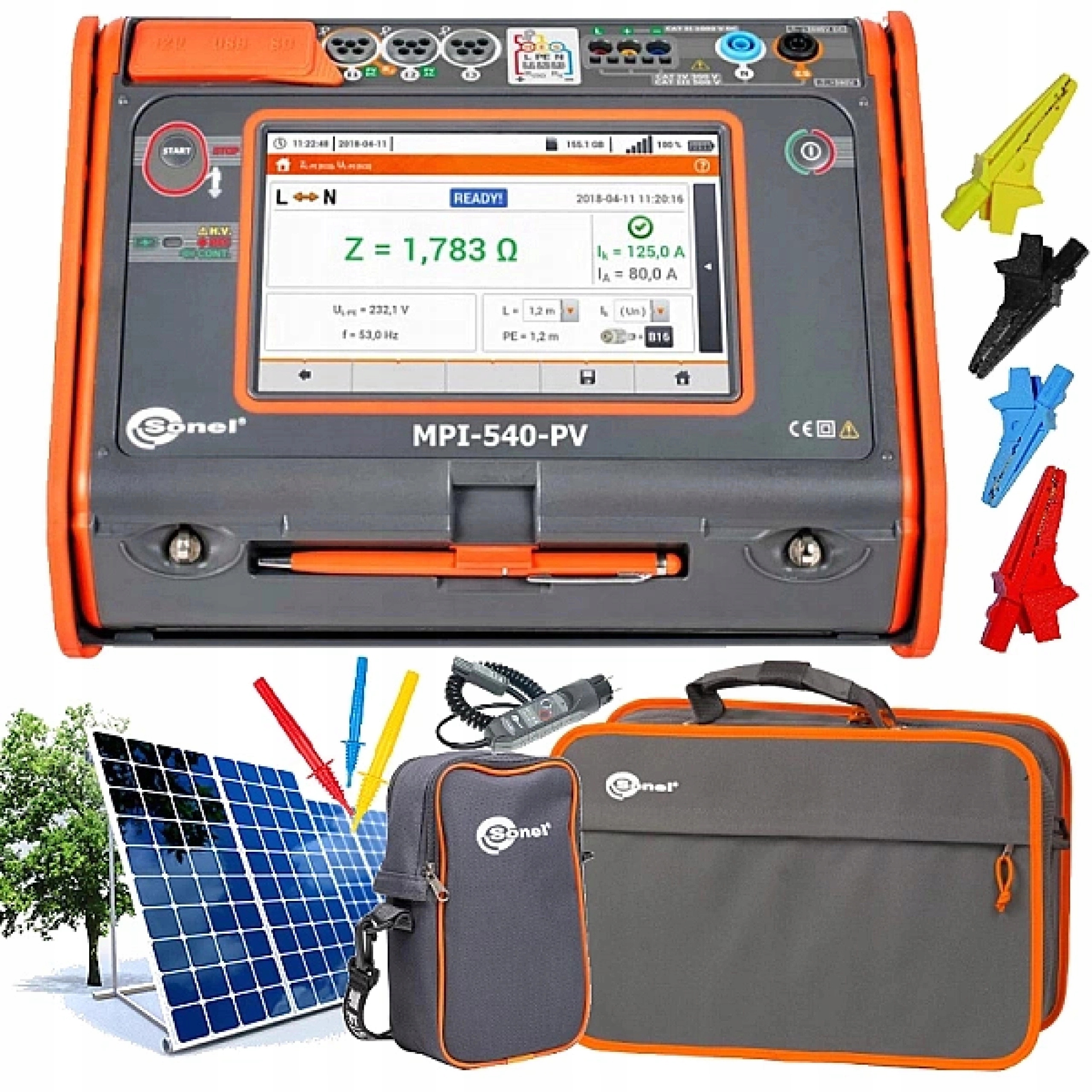 Sonel MPI-540-PV Multifunkční měřič fotovoltaické instalace, sada