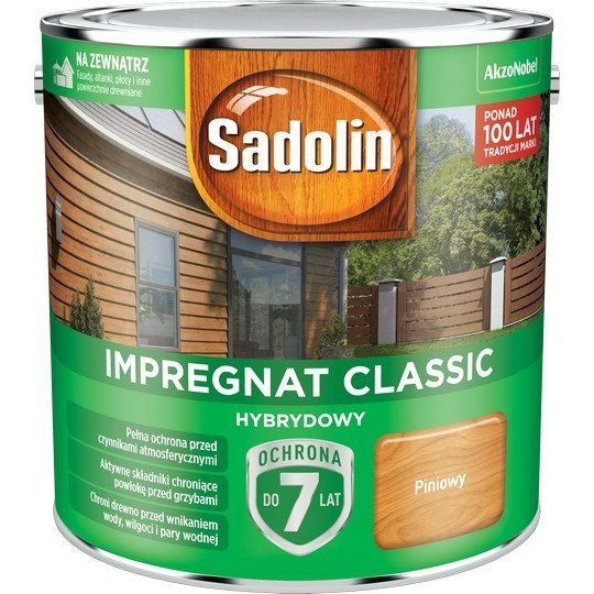 

Sadolin Classic Impr. Hybrydowy 4,5L Piniowy