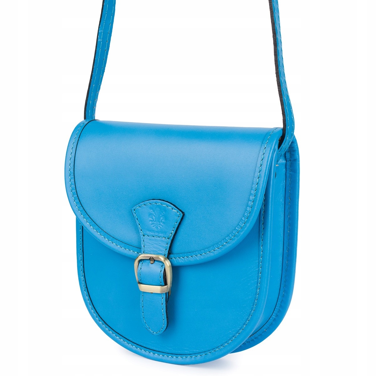 Modrá Beltimore Dámská kožená malá kabelka Přes Rameno podkova