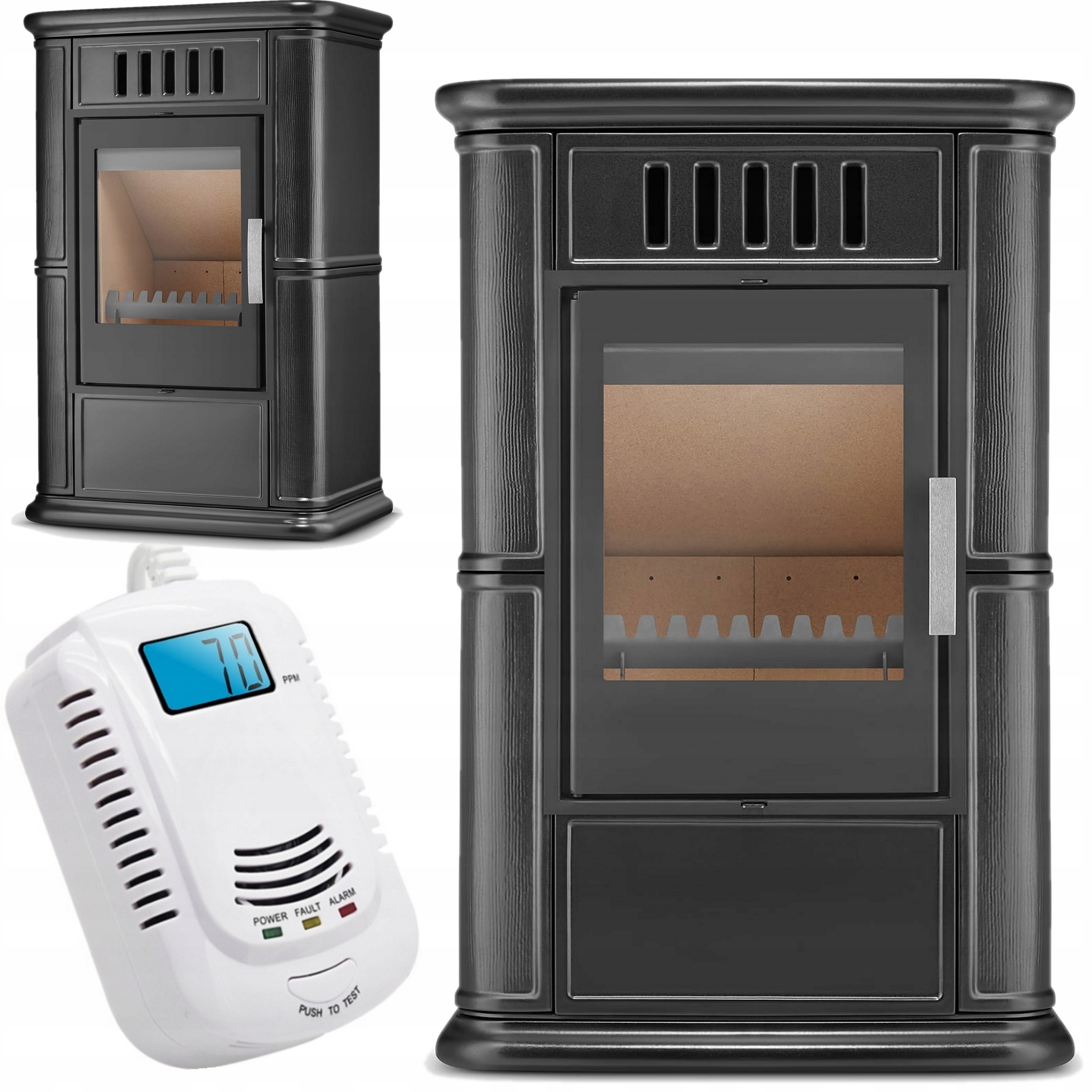 Piec kominek kaflowy Vip piecyk koza wkład kominkowy 7,5 kW Cdp