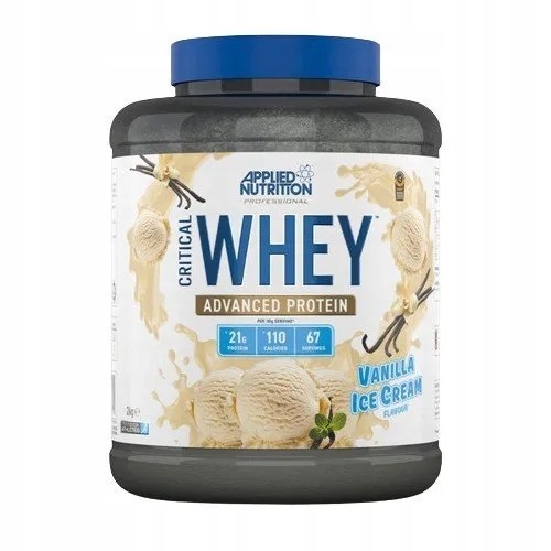 Aplikovaný Critical Whey Protein 2000 g Vanilková zmrzlina Wpc Wpi Wph Protein