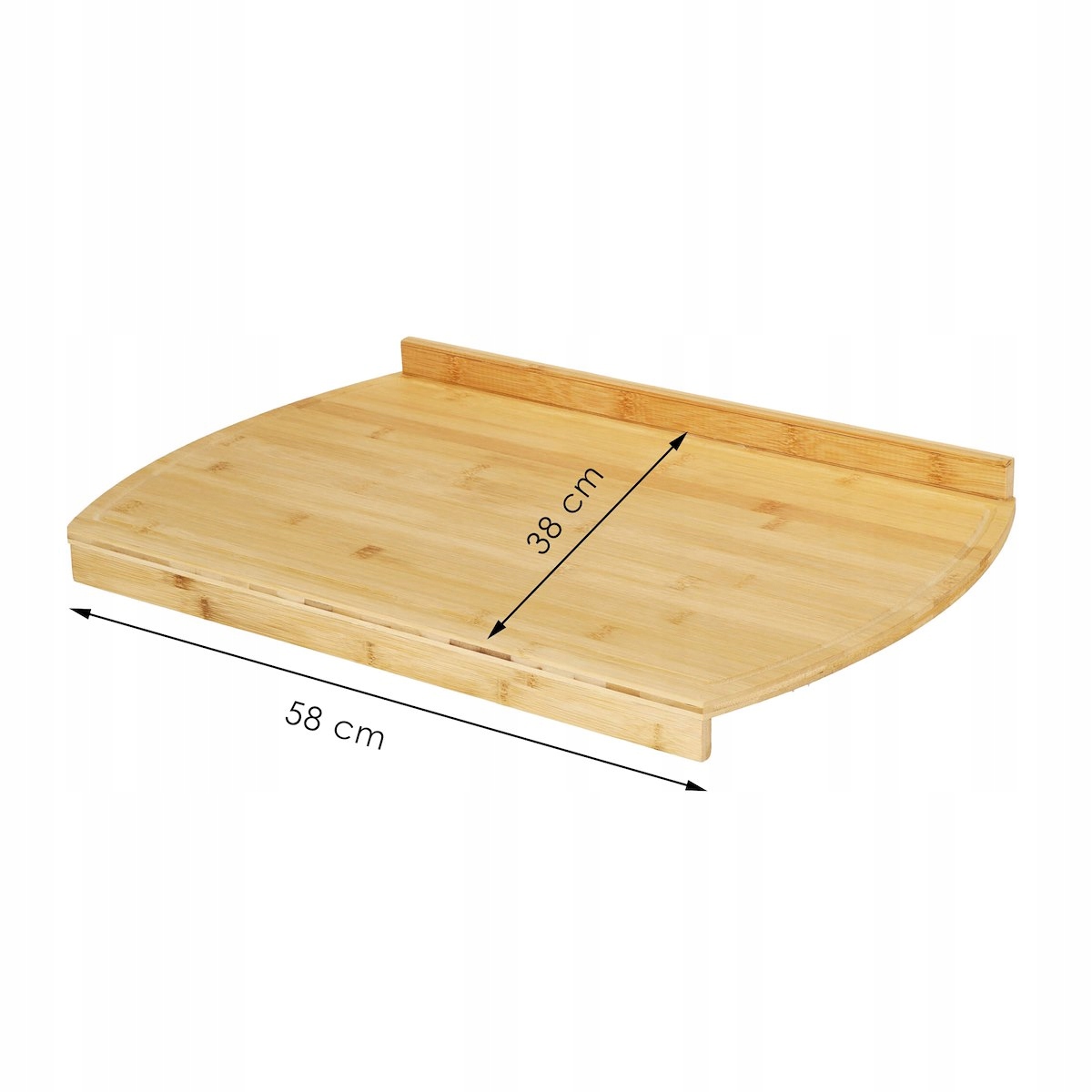 DESKA BAMBUSOWA DO KROJENIA STOLNICA DUŻA XXL Szerokość produktu 38 cm