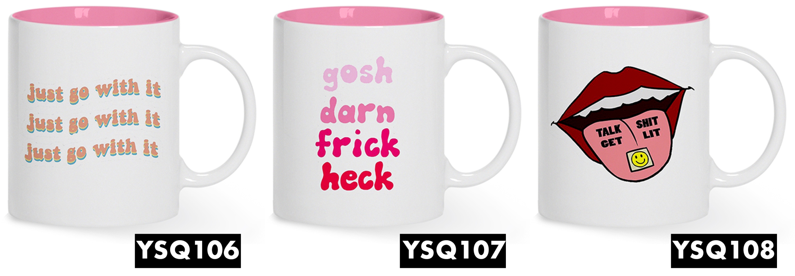 Kubek Różowy Na Prezent HAVE A NICE DAY Wzory Wzór dominujący Inny wzór