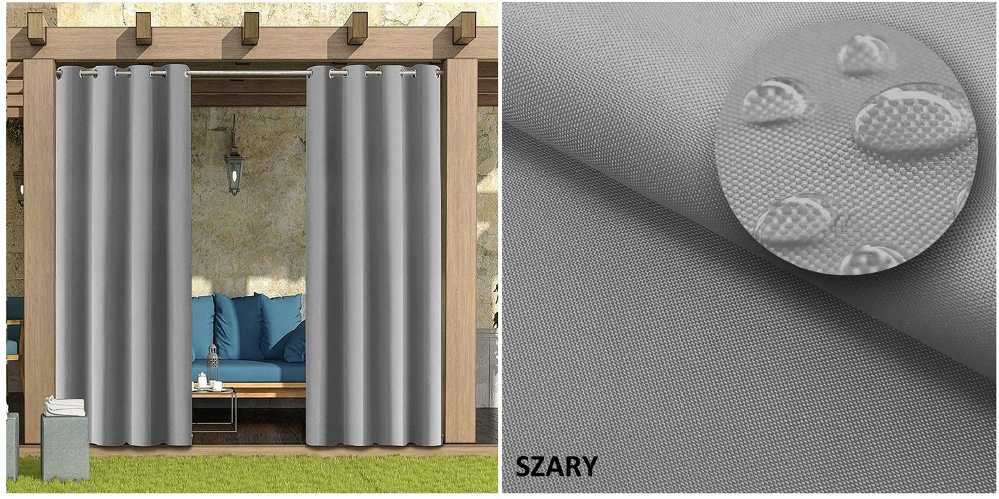 ZASŁONY OGRODOWE 155x240 DO ALTANY TARASU OGRODU Wysokość 2.4 m