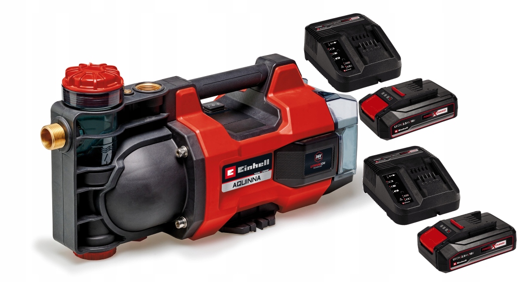 Zahradní čerpadlo Einhell Aquinna 36/34 4180450 Sada Akumulátor 2X2,5AH