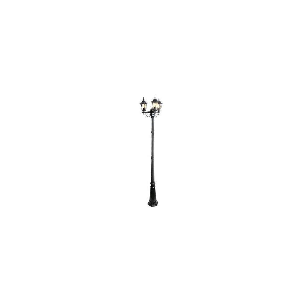 Led Zahradní Lampa IP44 3X E27 Ral 9005 Hliník