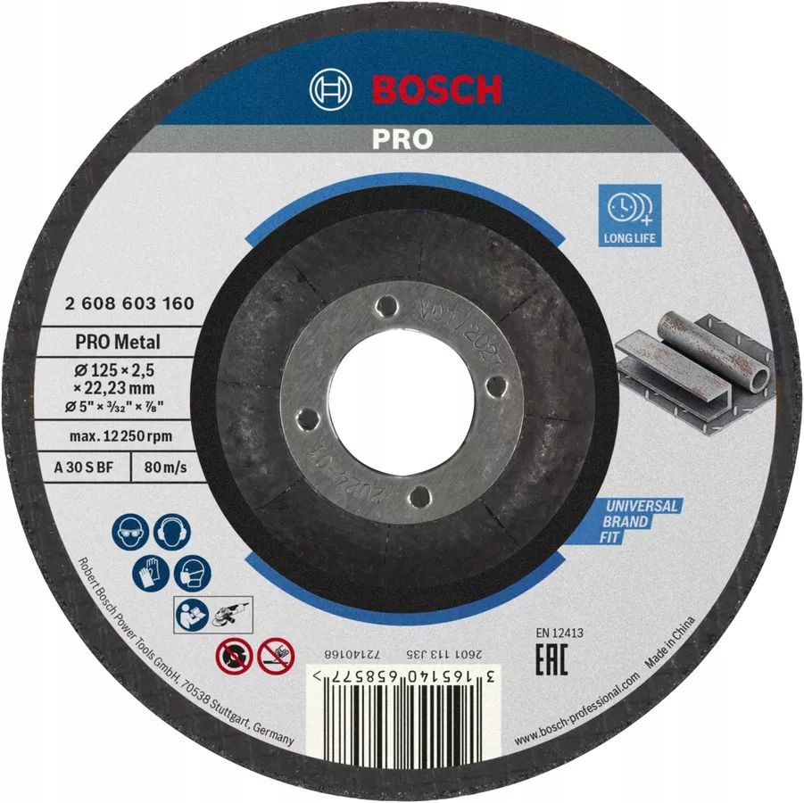 BOSCH TARCZA KORUNDOWA DO CIĘCIA METALU 125 x 2,5