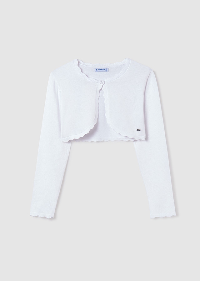 Bolerko sweter białe dziewczęce Mayoral 332- 80 r. 140 Rozmiar (new) 140 (135 - 140 cm)