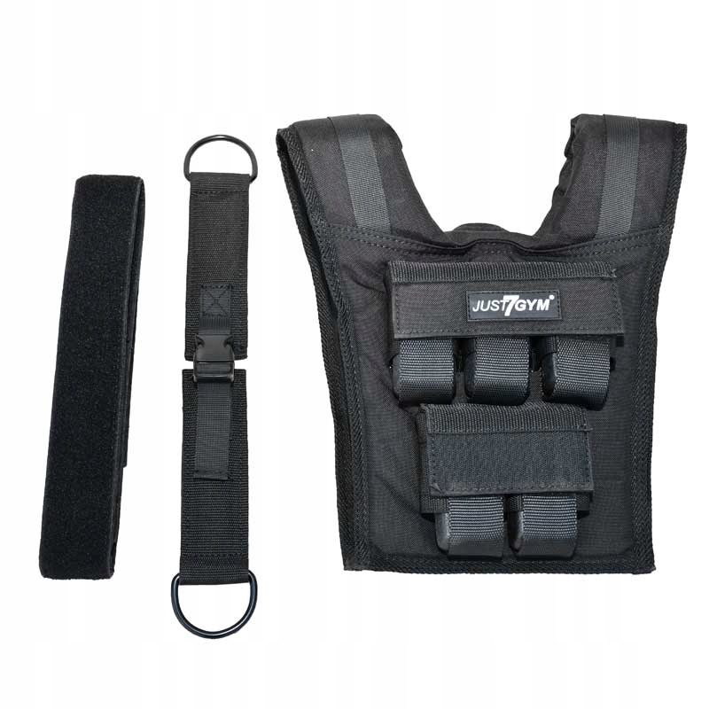 KAMIZELKA OBCIĄŻENIOWA TRENINGOWA 10KG REGULOWANA Marka Just7Gym