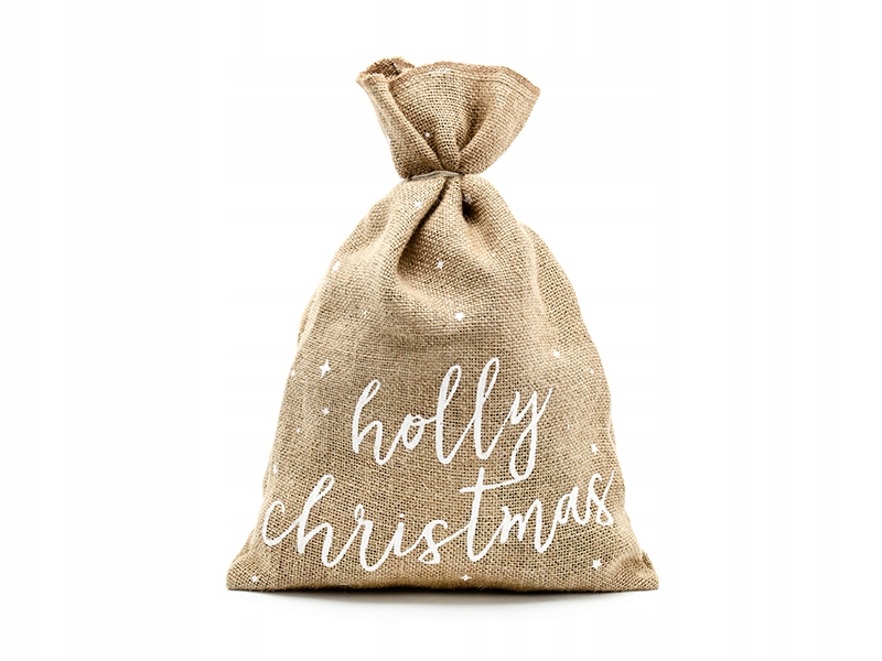 

Worek jutowy na prezenty opakowanie torba mikołaja