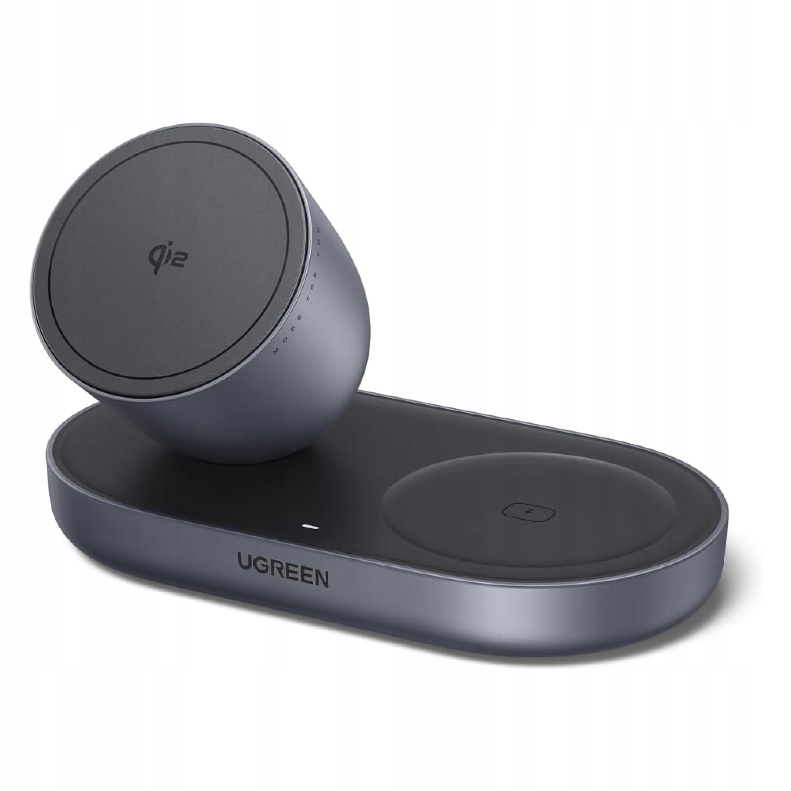 Ładowarka Indukcyjna Magnetyczna 2w1 Ugreen Zapix 15W Qi2 Magsafe Apple