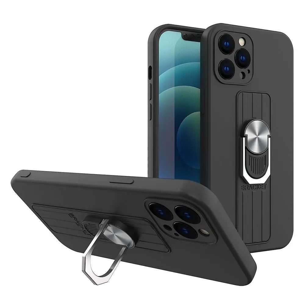 Ring Case silikonowe etui z uchwytem na palec i podstawką do Xiaomi Redmi