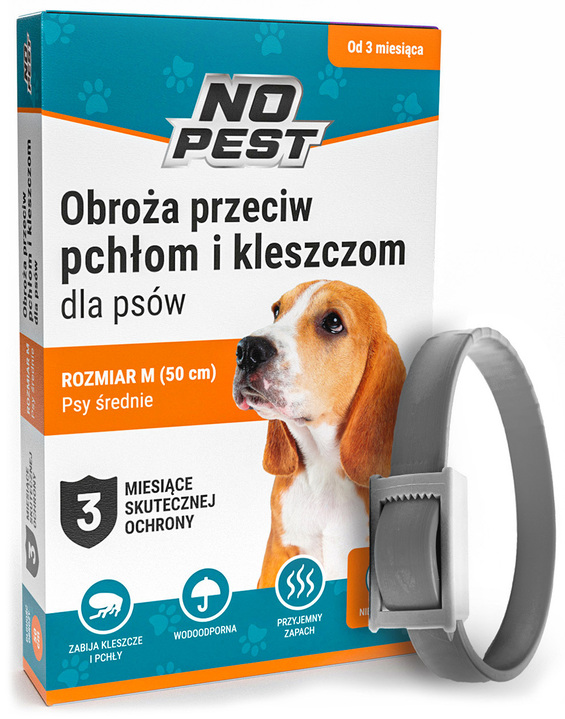 

Obroża Na Pchły I Kleszcze Dla Psa 50 CM No Pest