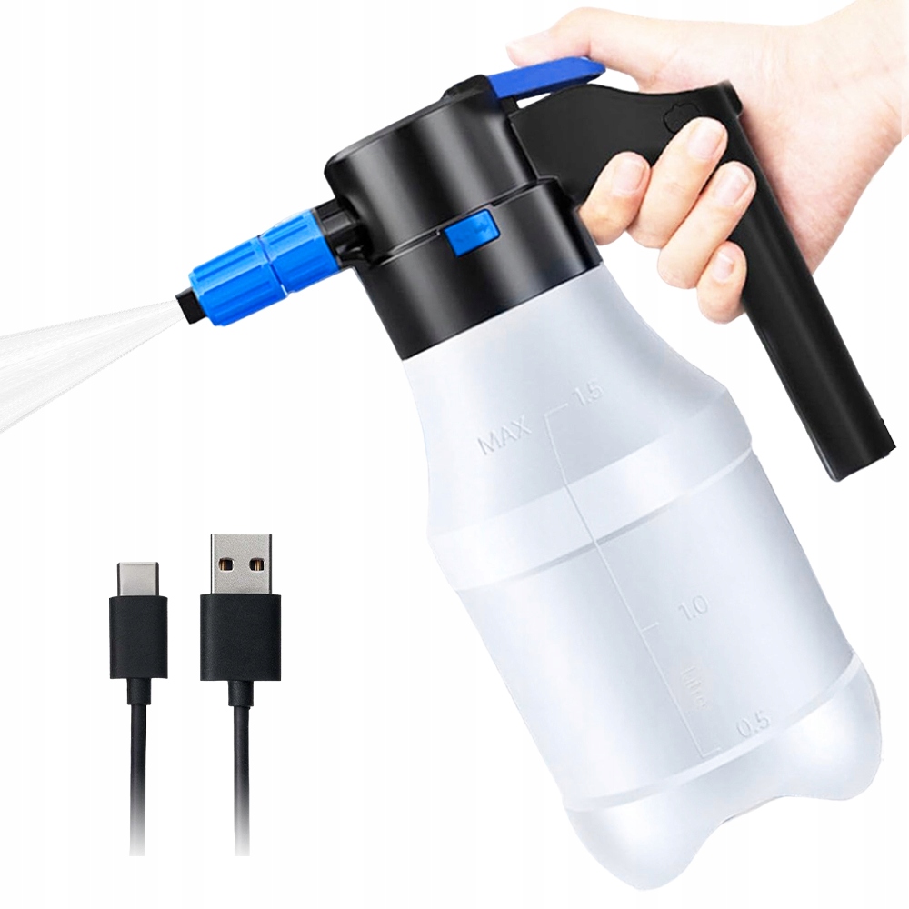 Elektrický Ruční Pěnovač 1.5 L Tlakový Postřikovač Pro Mytí Aut