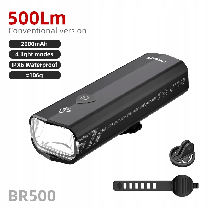 Lampka Rowerowa Przednia Cyclami BR500 500LM Usb