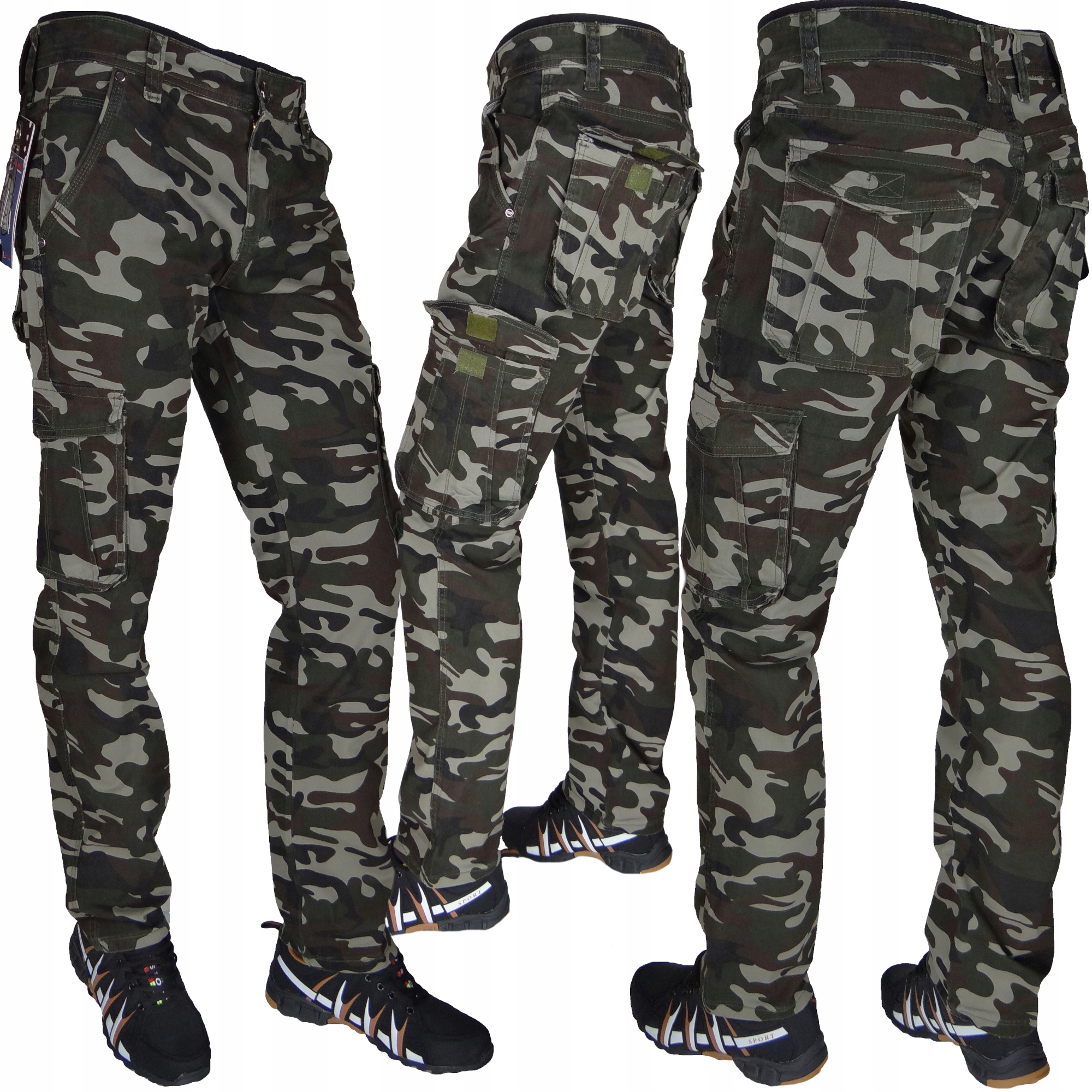 

Spodnie Bojówki Moro Rozciągliwe Lians Mud Camo