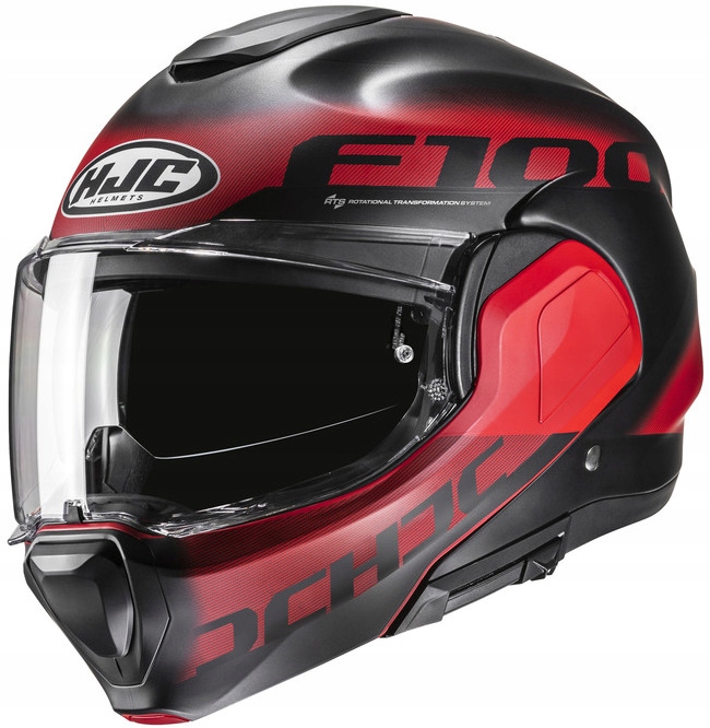 Hjc F100 Hetal Red Motocyklová Prilba S Čeľusťou XL