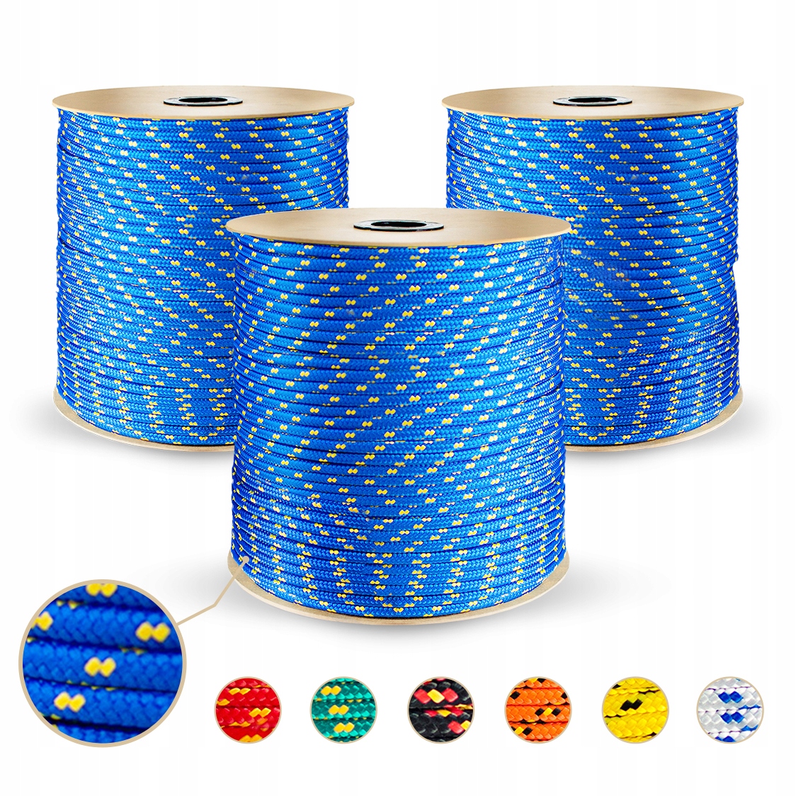 Lina Polipropylenowa 4mm Linka Pleciona Żeglarska Uniwersalna NIEBIESKA 1m EAN (GTIN) 4255594394592