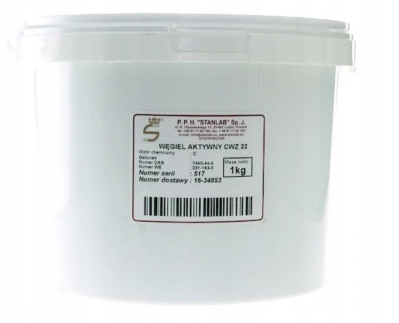 

Węgiel aktywny 1kg Stanlab Cwz 22 proszek