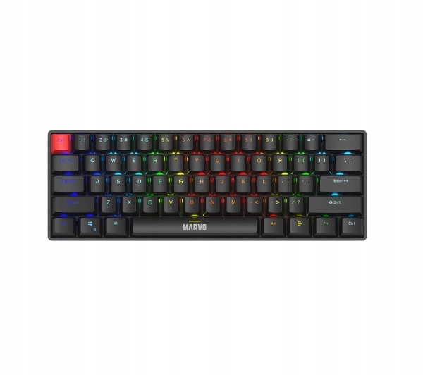Klawiatura przewodowa mechaniczna Marvo KG933G Saber 61 Czarna