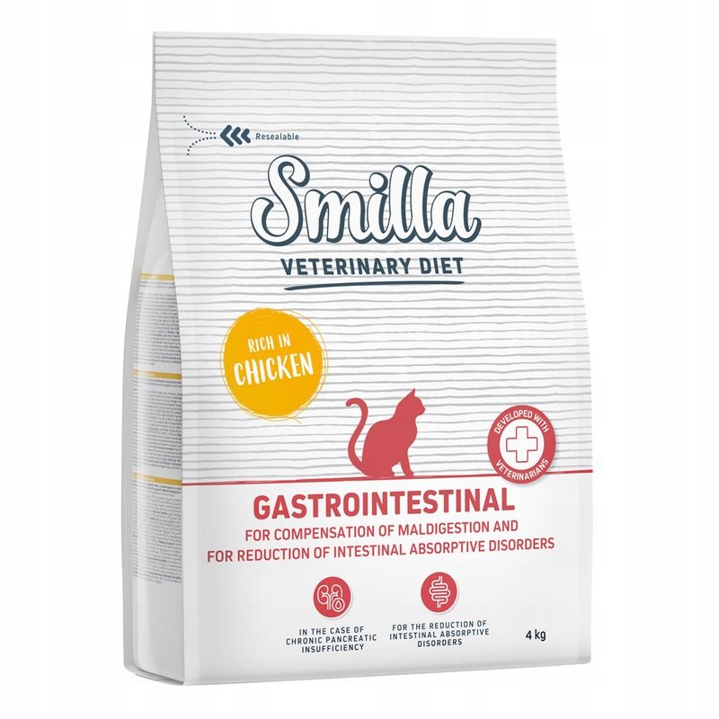 Smilla Veterinary Diet Gastrointestinal kurczak 4kg
