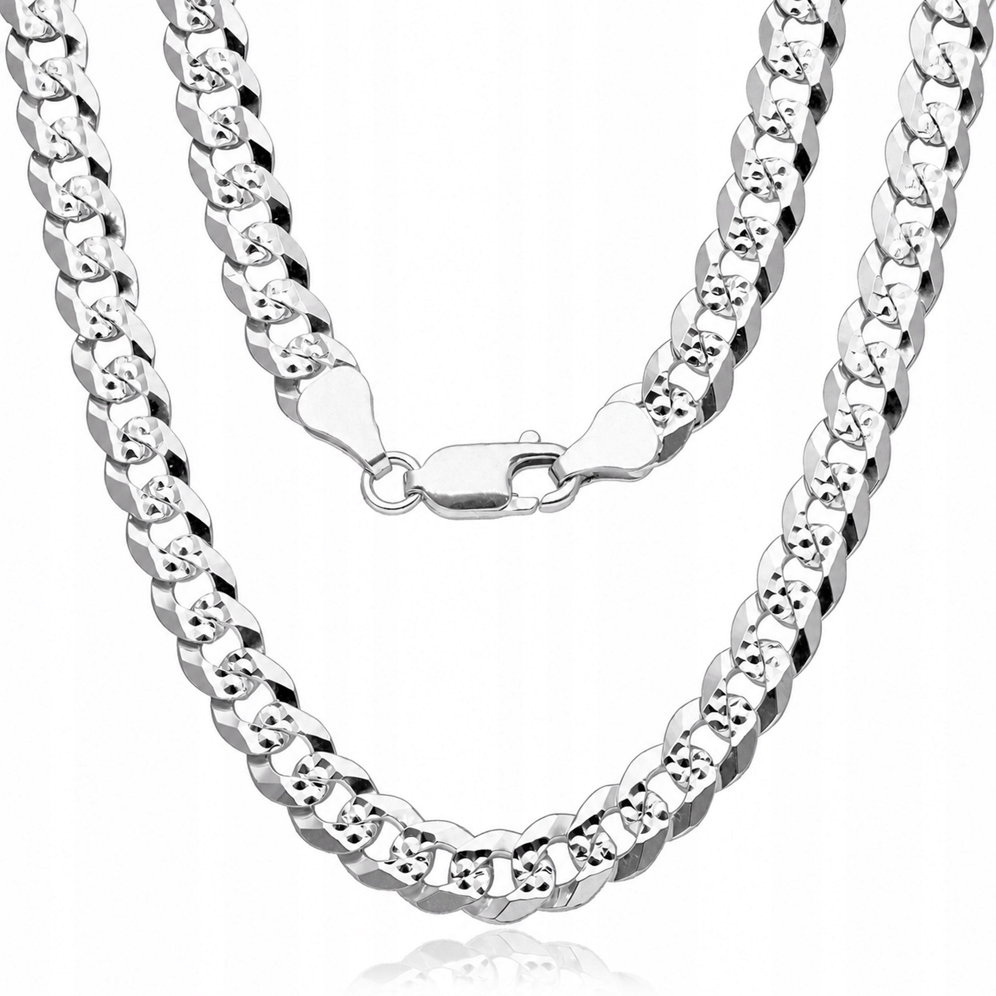 Stříbrný řetízek 925 Pancíř Pave elegantní pánský dámský pevný 50 cm