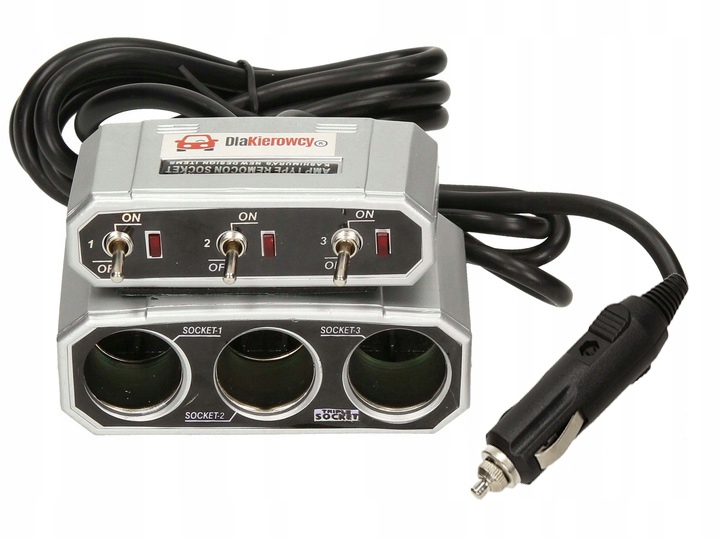 ROZDZIELACZ ROZGALEZIACZ ZAPALNICZKI 3 gniazda ZO1