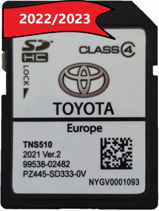 Mapa Toyota Karta TNS510 Polskie Menu Lektor Europa 2022