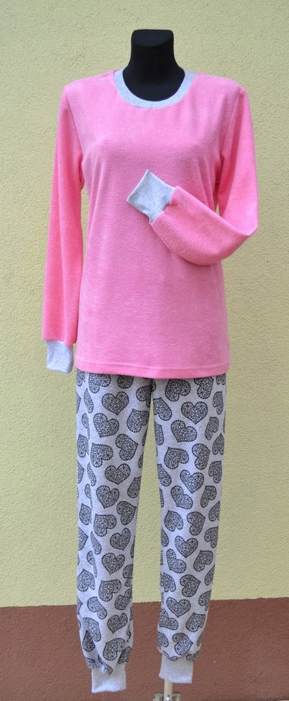 PIŻAMA FROTTE DAMSKA ZE ŚCIĄGACZAMI R 170 L SUTEX Marka SUTEX