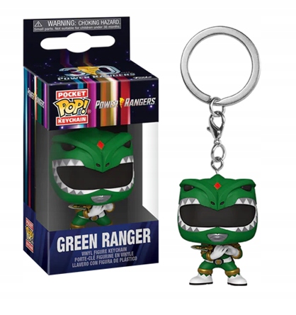 Green Ranger Power Rangers 30th Funko Brelok Pocket Pop!