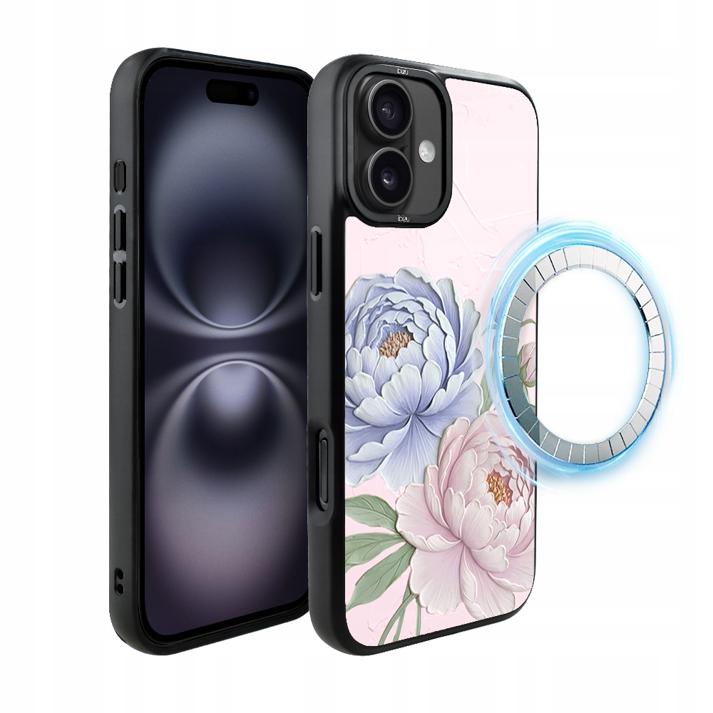 Pouzdro pro iPhone 16 Ibizu DropGuard Matt s MagSafe, pivoňkově růžové