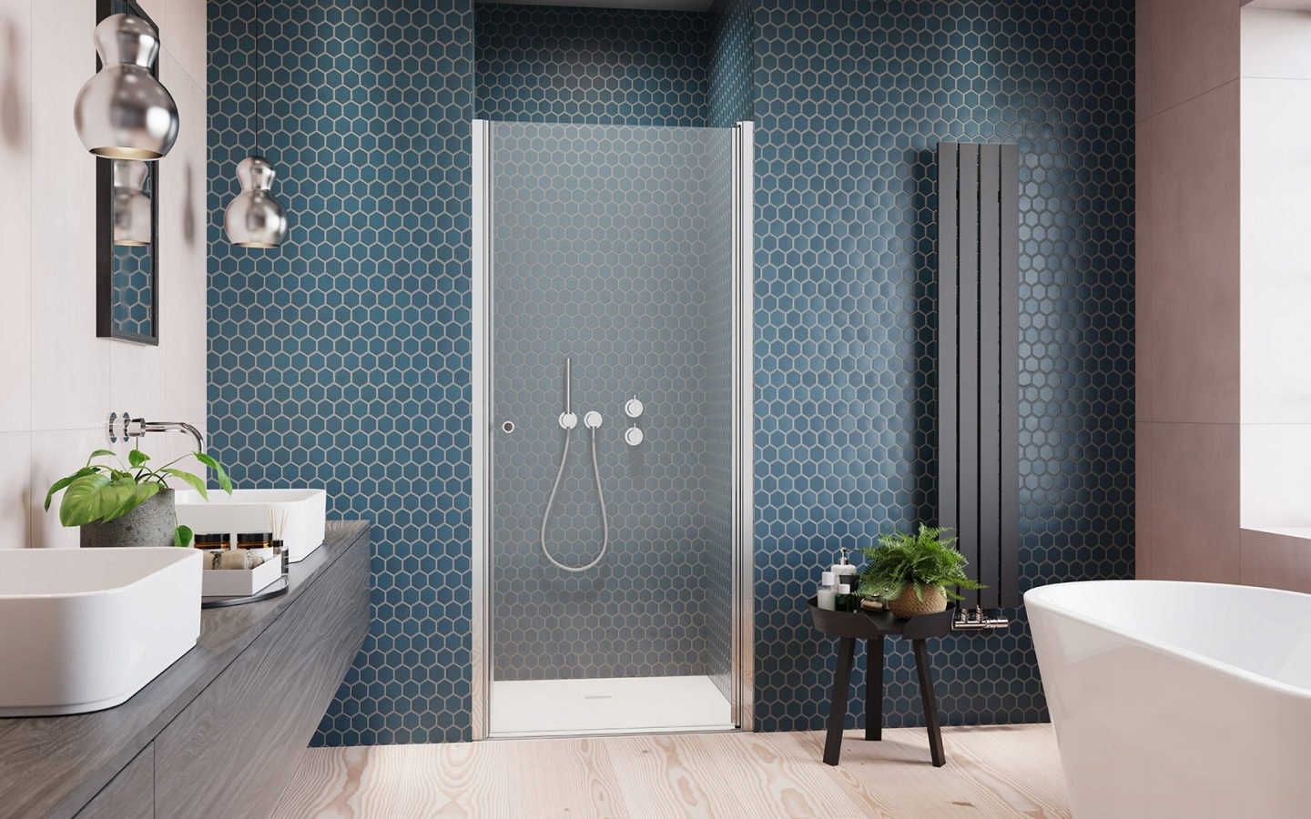 Drzwi prysznicowe RADAWAY Eos DWJ I 70x197 PRAWE Marka Radaway