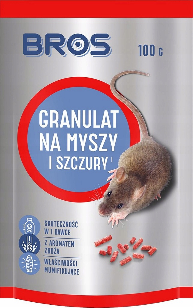 

Trutka Granulat na Myszy i Szczury 100g Bros