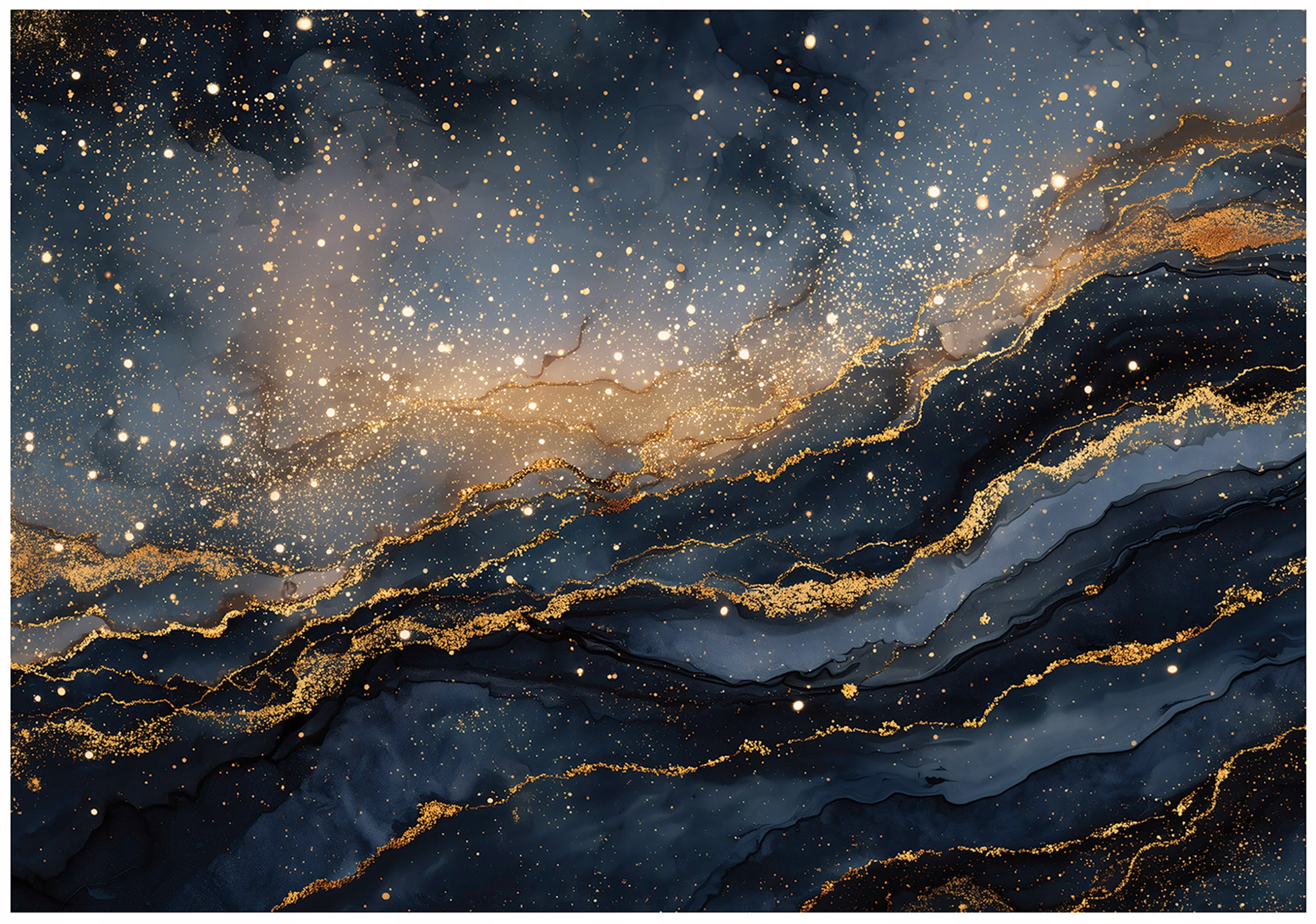 Vinylová Strukturálna Fototapeta Mramor Abstrakcia Čierna Zlatá 368x254