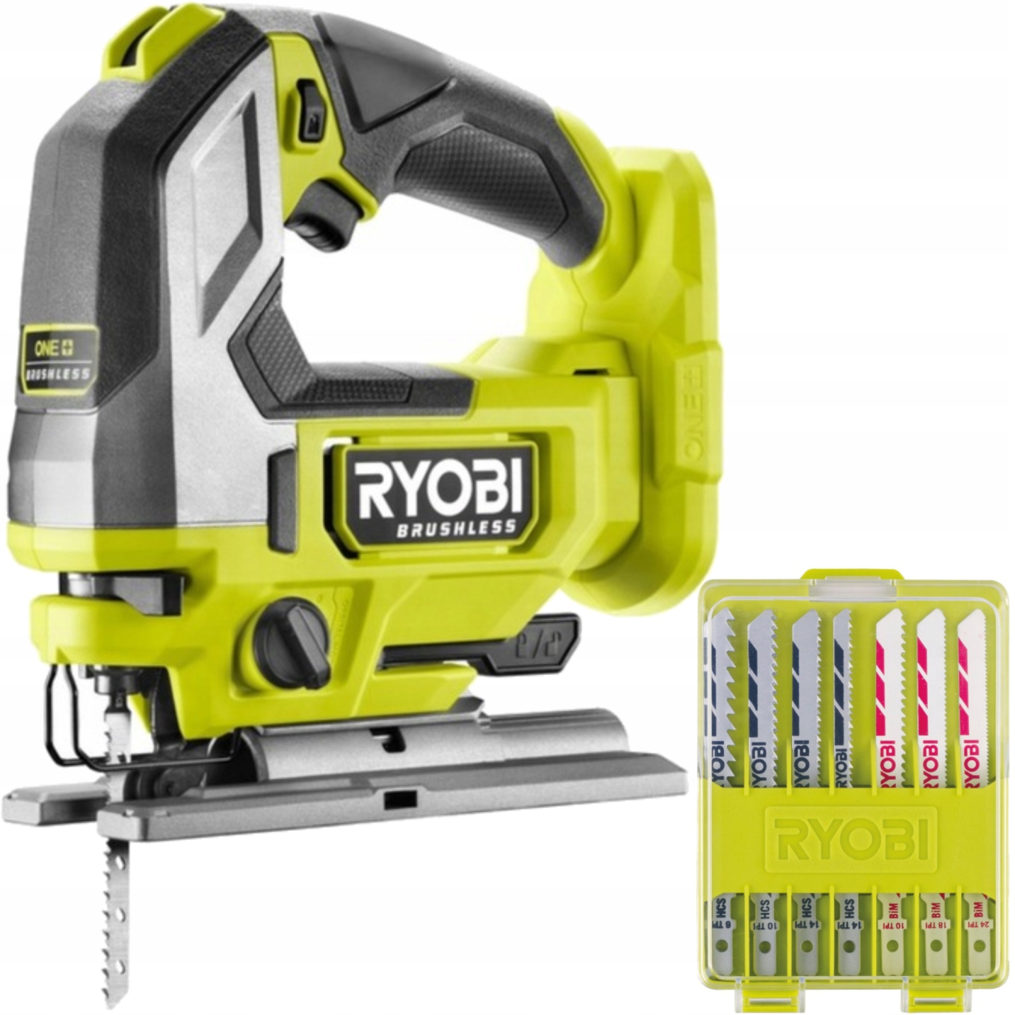 Ryobi Akumulátorová pila RJS18BL-0 18V One+ Sada pilových listů 10 Ks