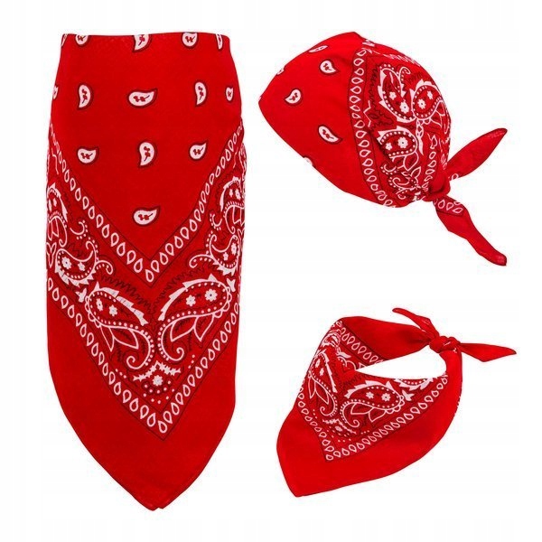 

Bandana Kowbojska Kowboja Kowbojki Czerwona
