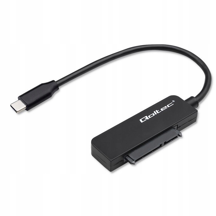 Qoltec Adapter Sata Przejściówka na dysk Ssd Hdd 2.5" Usb-c Supe