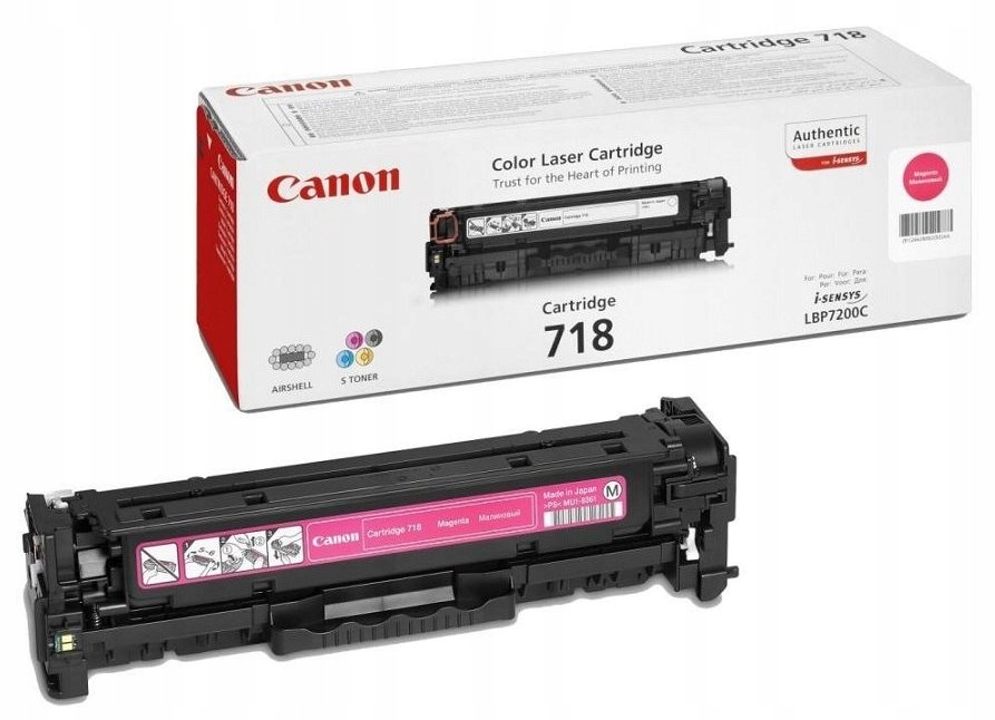 Canon originální toner CRG-718M/ LBP-7200/ 7660/ 7680/ MF-80x0/ MF724/ 2900
