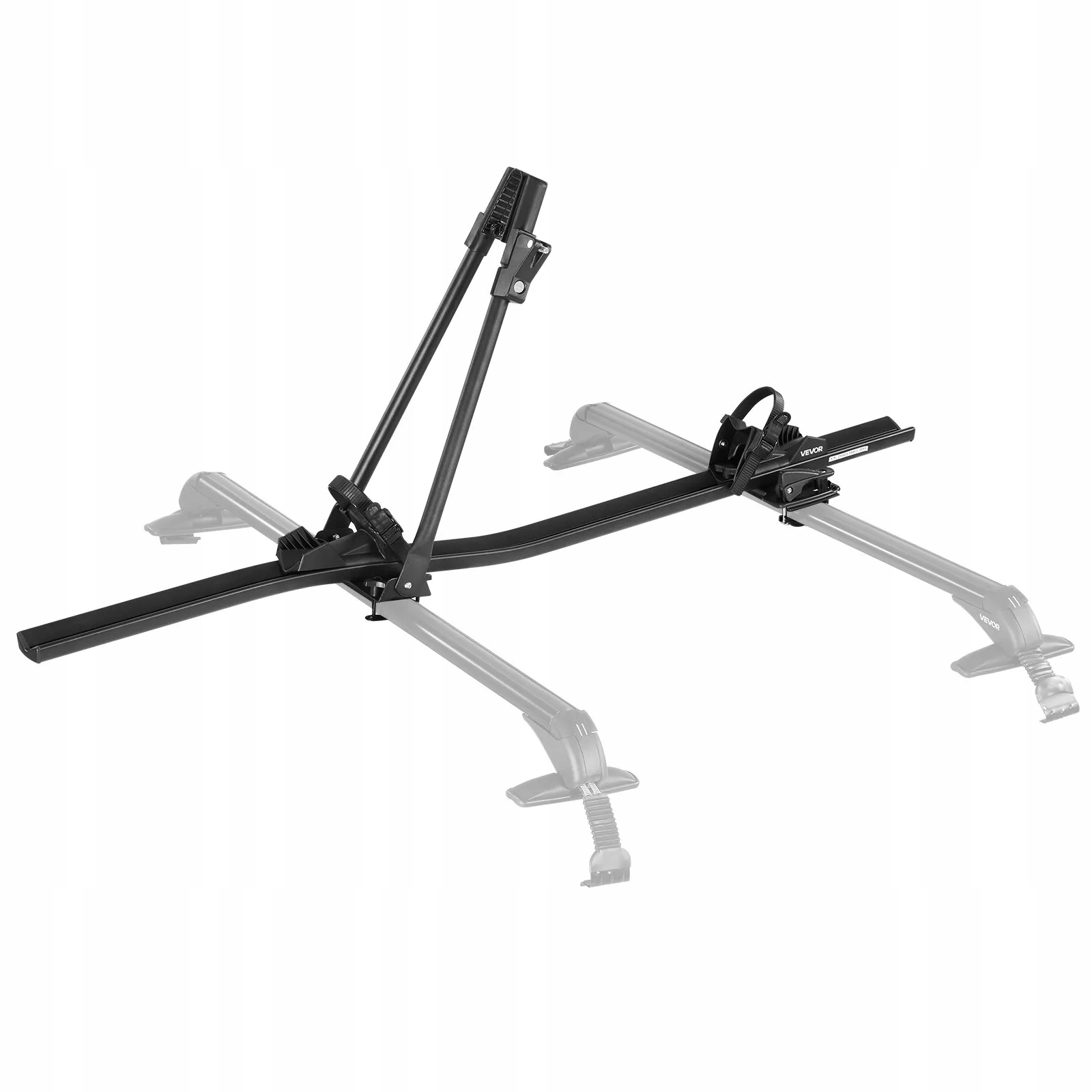 Střešní nosič jízdních kol, hliníkový držák, 1 kolo, 15 kg, se zámkem do auta