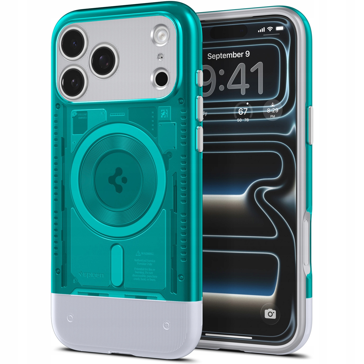 Pouzdro pro iPhone 17 Pro, Spigen Classic C1 Mag, retro pouzdro pro MagSafe, stylové