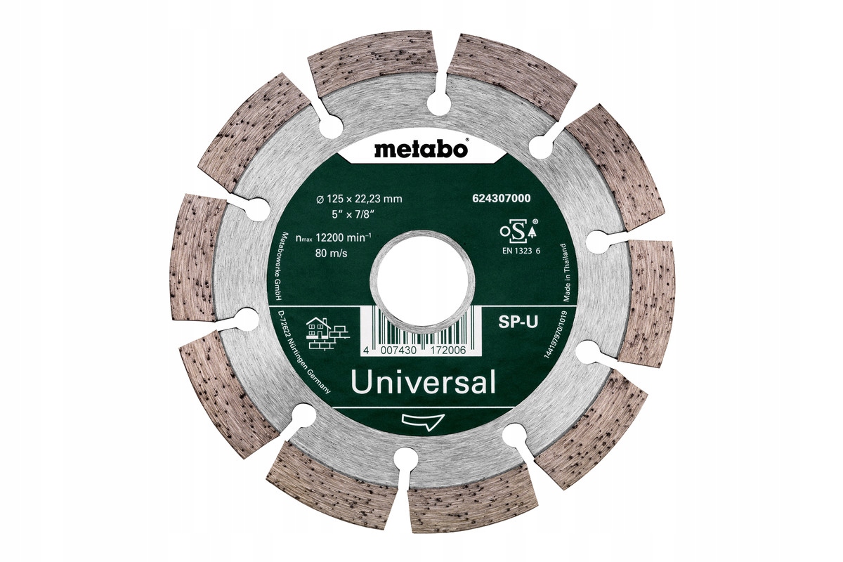 

Metabo Tarcza diamentowa do betonu 125 mm Segment