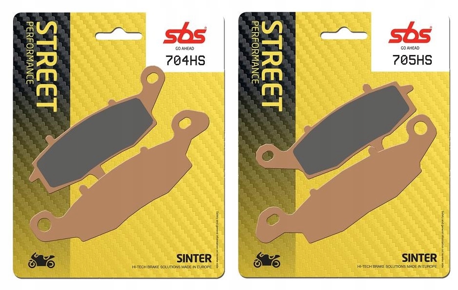 KLOCKI HAMULCOWE SBS KAWASAKI ER6 N F 06-14 PRZÓD