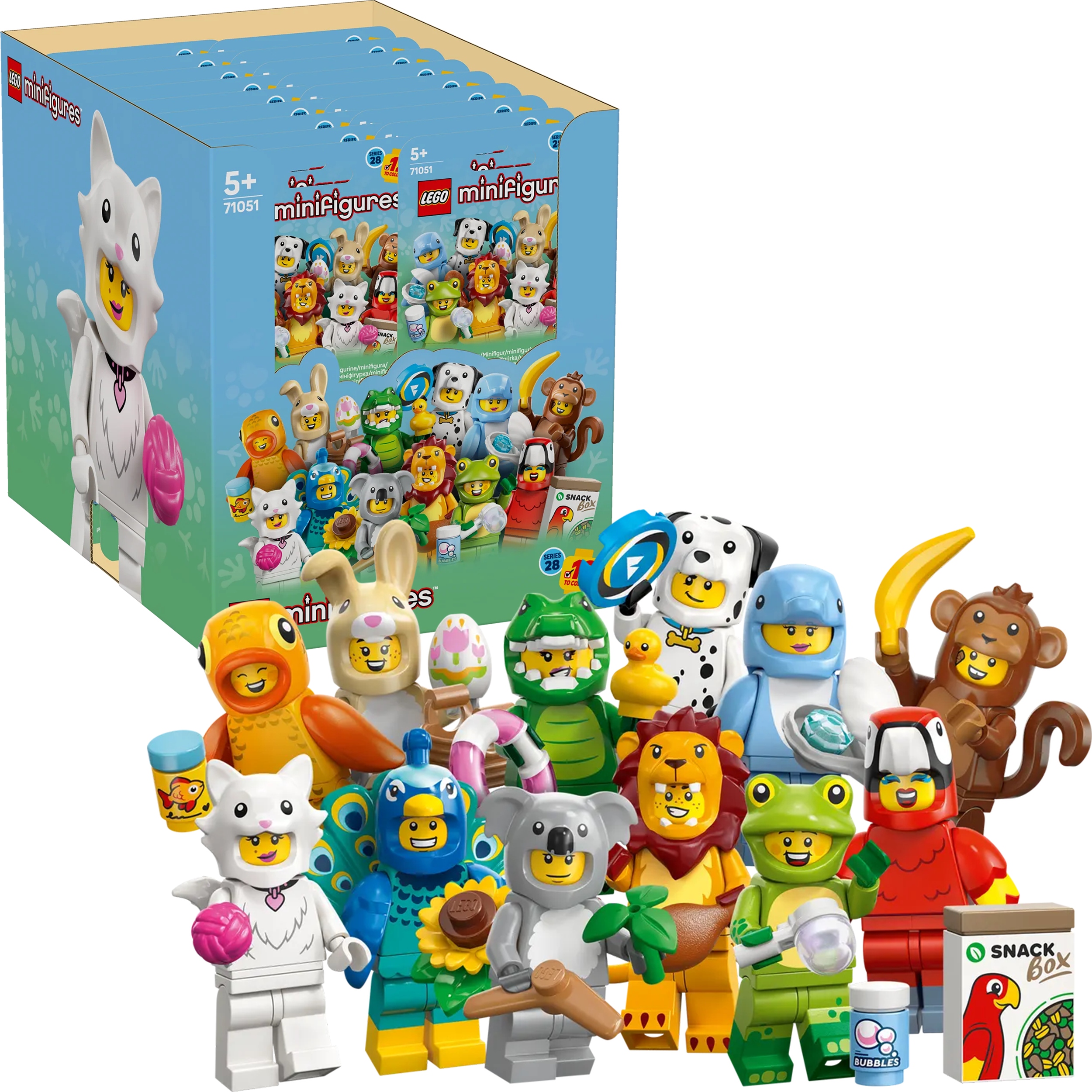 Lego Minifigures 71051 Série 28 Zvířata 36 Ks 3 sady
