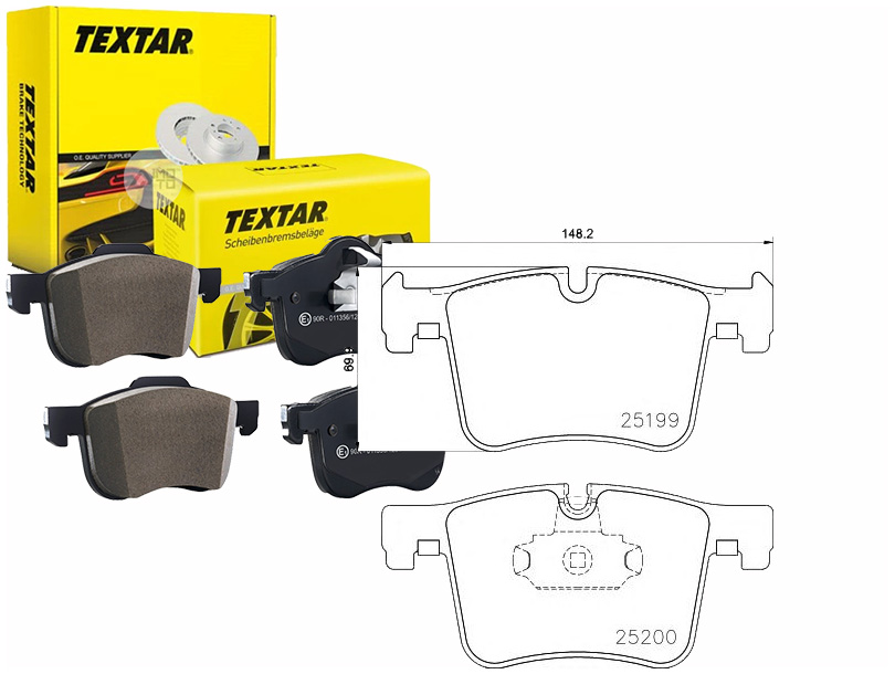 Sada Brzdových Destiček Textar 34106799801 341